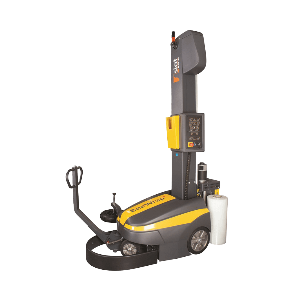 أفضل ماكينة استرتش متنقلة لتغليف البالتات الثقيلة والكبيرة، تعمل ببطارية وبجودة إيطالية